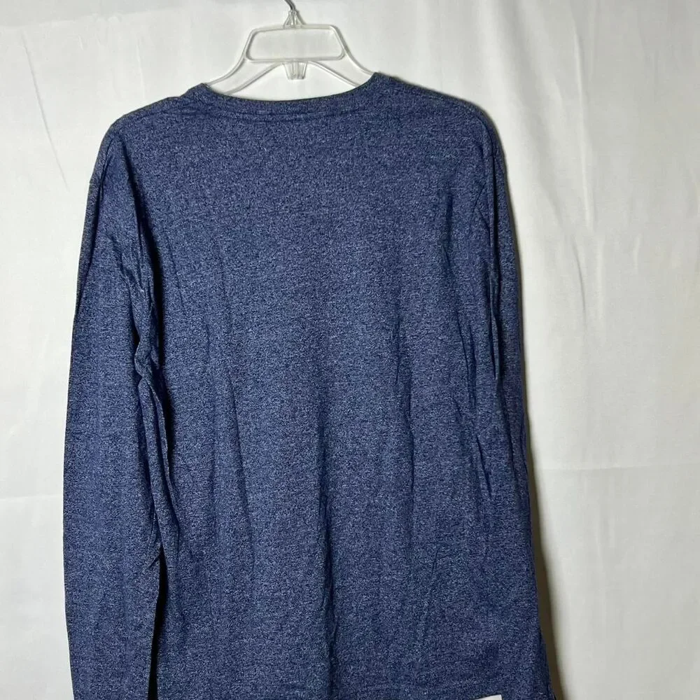 Men’s Vintage‎ Original Penguin Munsingwear Blue V-Neck Long Sleeve Tee Size L - Picture 3 of 5